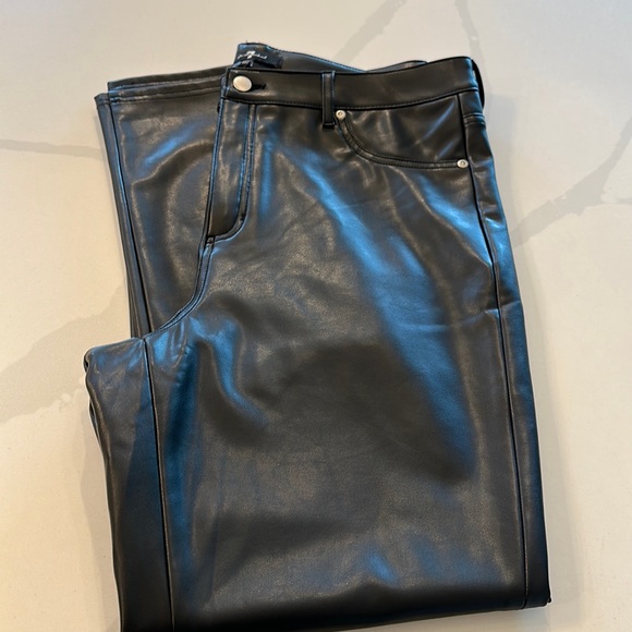 ***Host Pick*** 7 For all Mankind faux leather pants - Picture 1 of 12